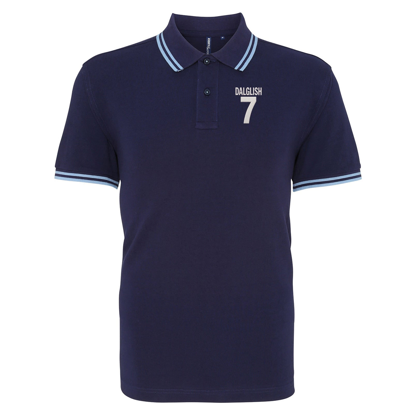 Kenny Dalglish Liverpool Football Tipped Polo Shirt