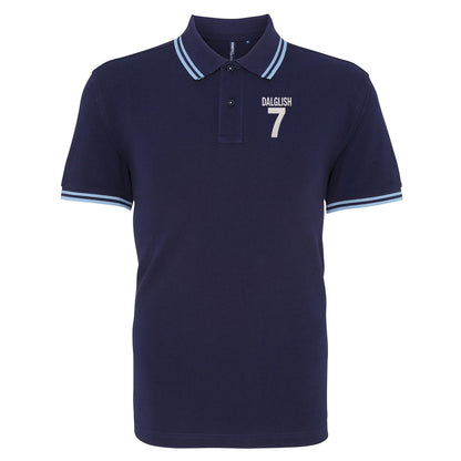Kenny Dalglish Liverpool Football Tipped Polo Shirt