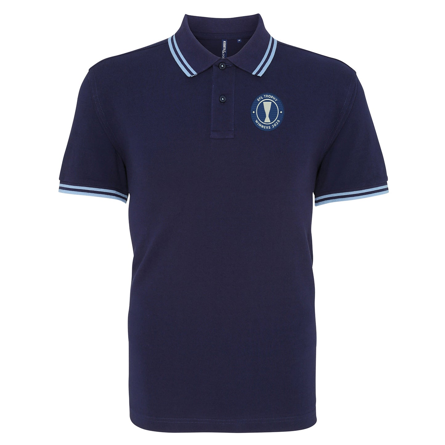 Peterborough EFL Trophy Winners 2025 Embroidered Tipped Polo Shirt