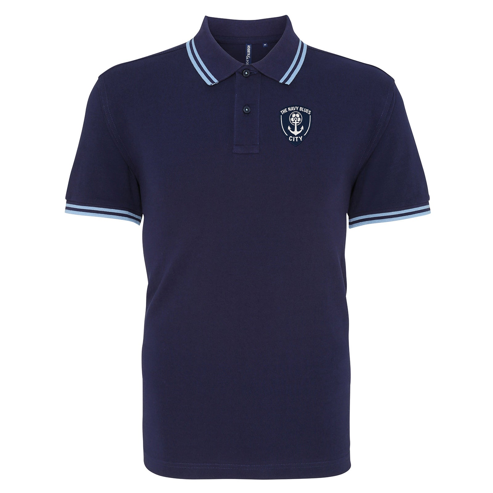 The Navy Blues Auckland City Tipped Polo Shirt
