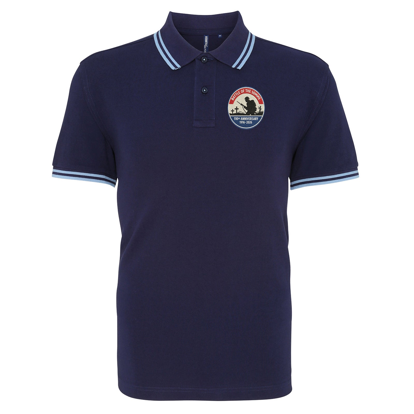 Battle of The Somme 110th Anniversary Tipped Polo Shirt