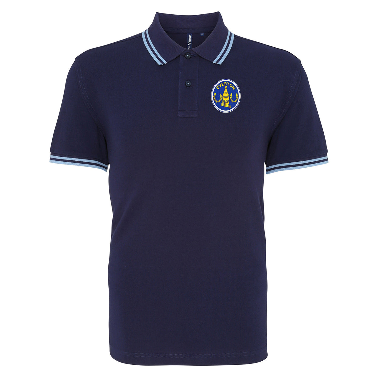 Classic Everton FC Tipped Polo Shirt