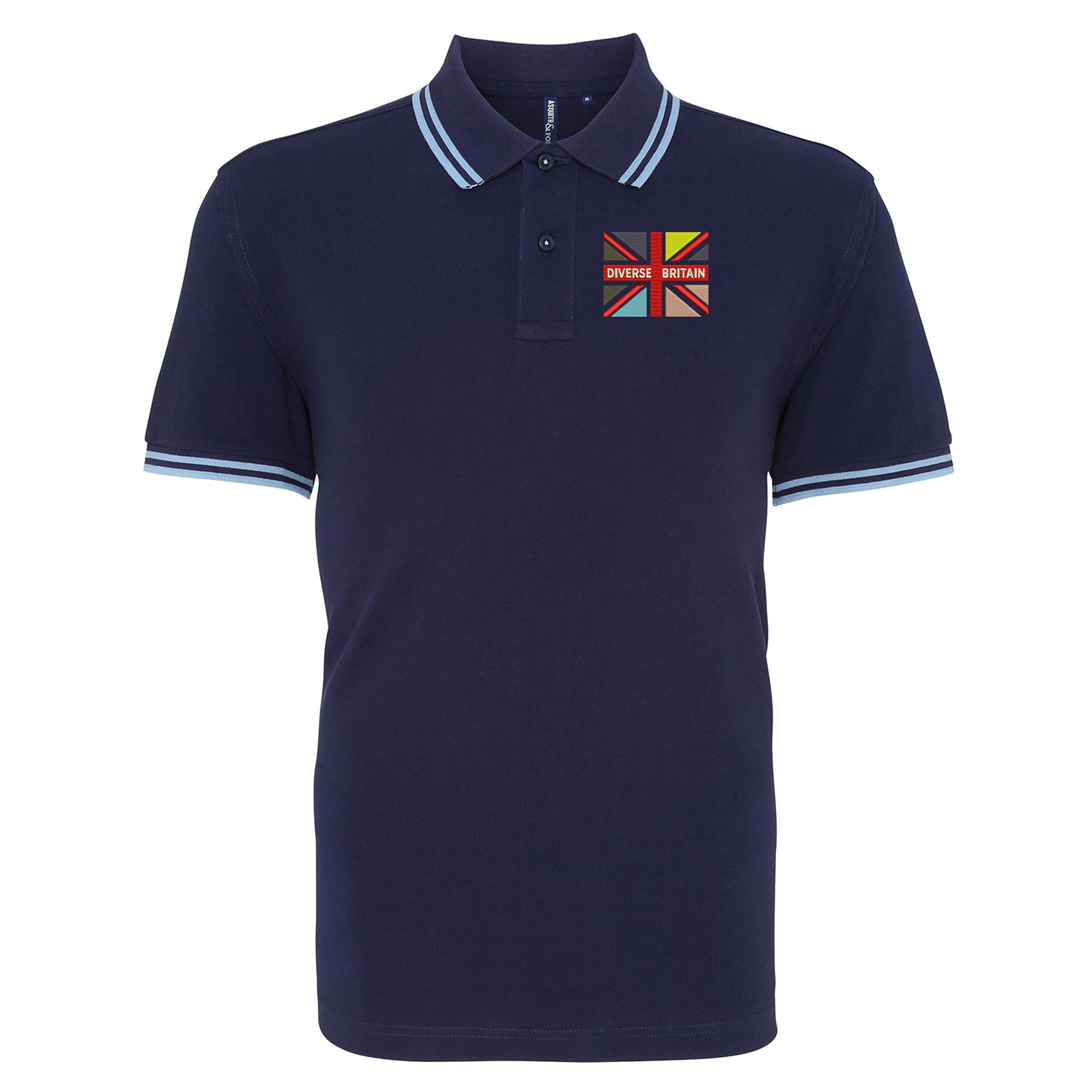 Diverse Britain Tipped Polo Shirt