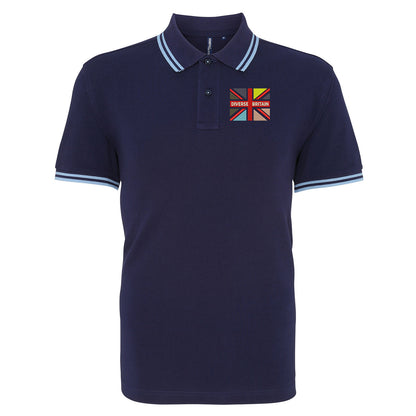 Diverse Britain Tipped Polo Shirt