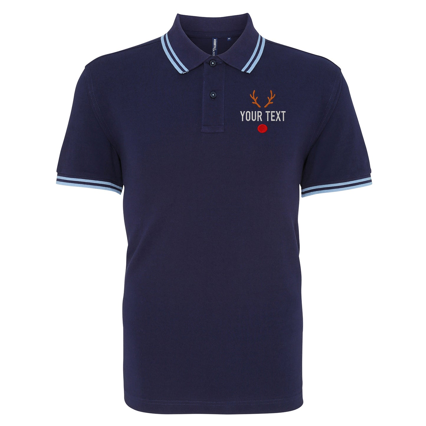 Reindeer Tipped Polo Shirt