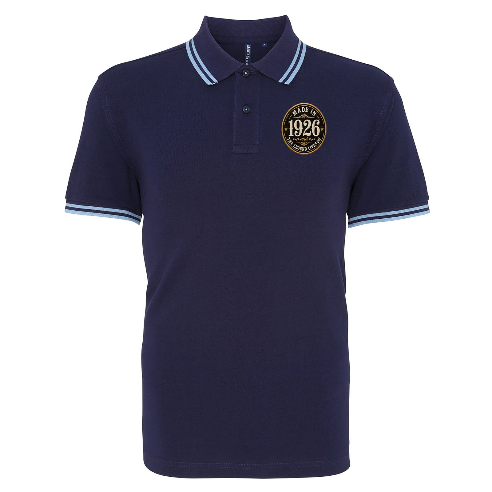 Made in 1926 Birthday Tipped Polo Shirt 