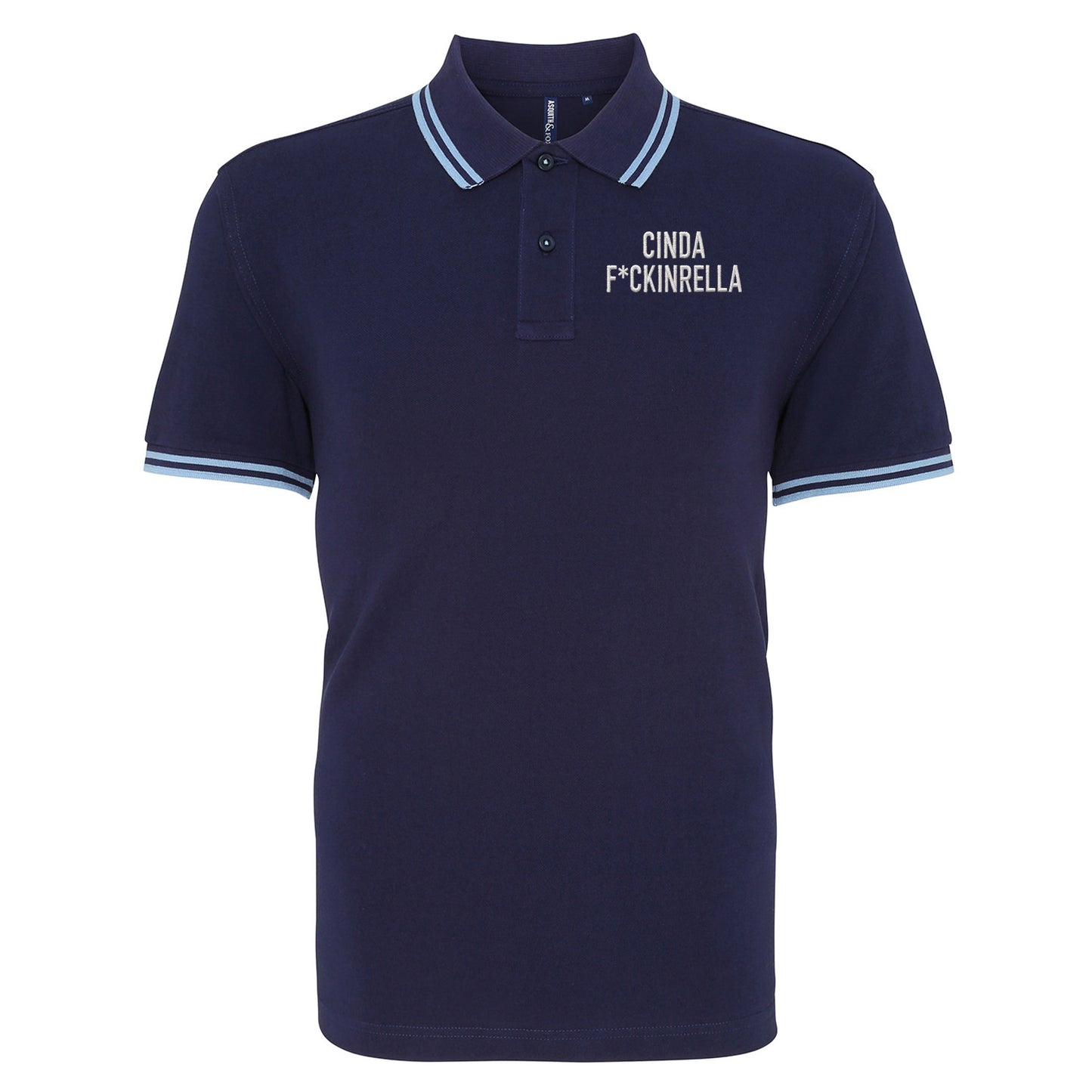 Cinder Fckinrella Tipped Polo Shirt