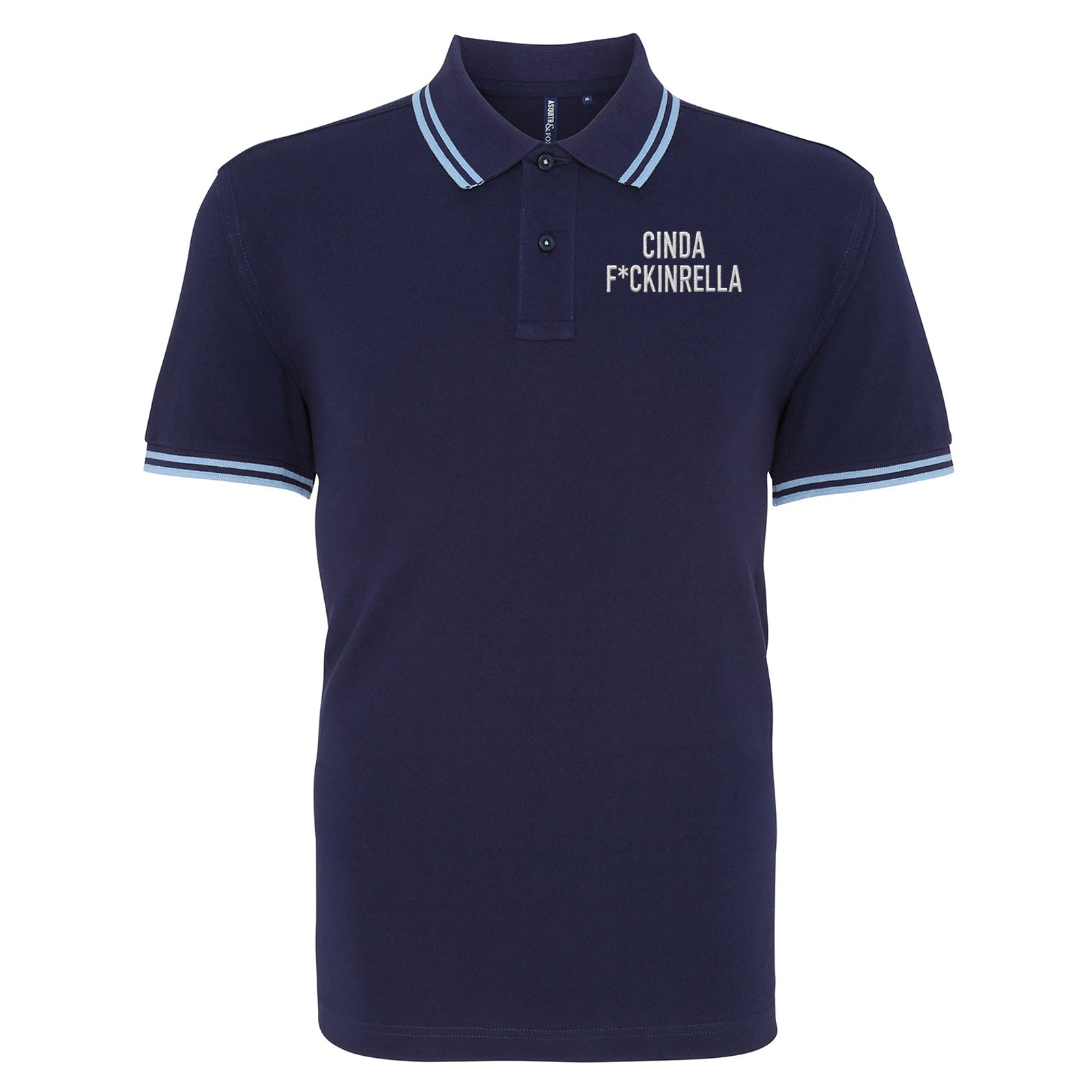Cinder Fckinrella Tipped Polo Shirt