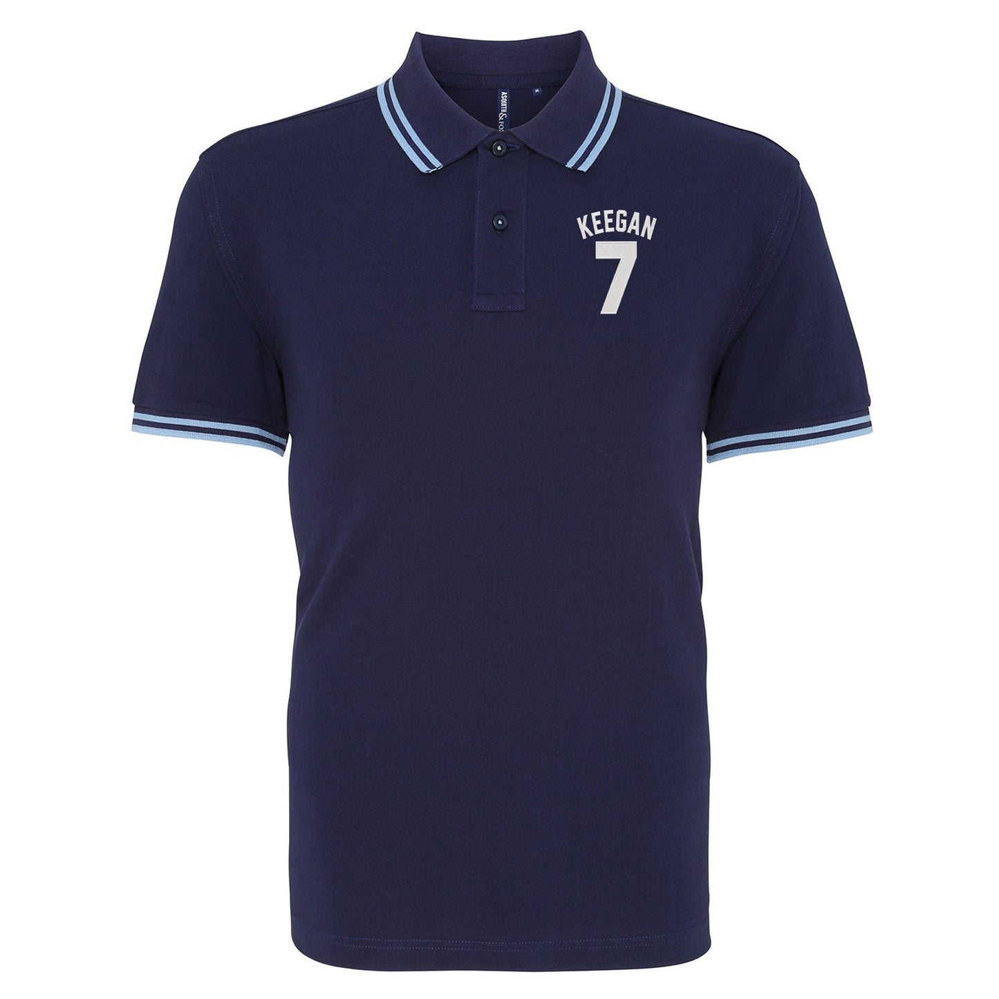 Kevin Keegan Football Tipped Polo Shirt 