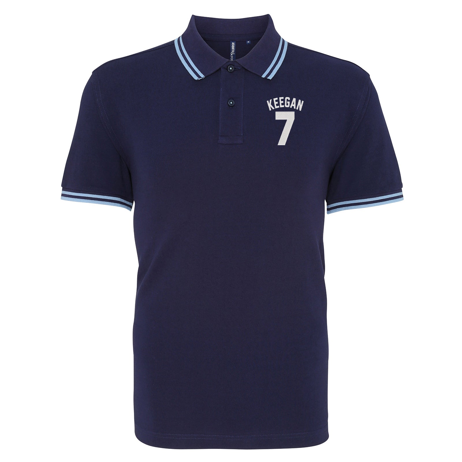 Kevin Keegan Football Tipped Polo Shirt 