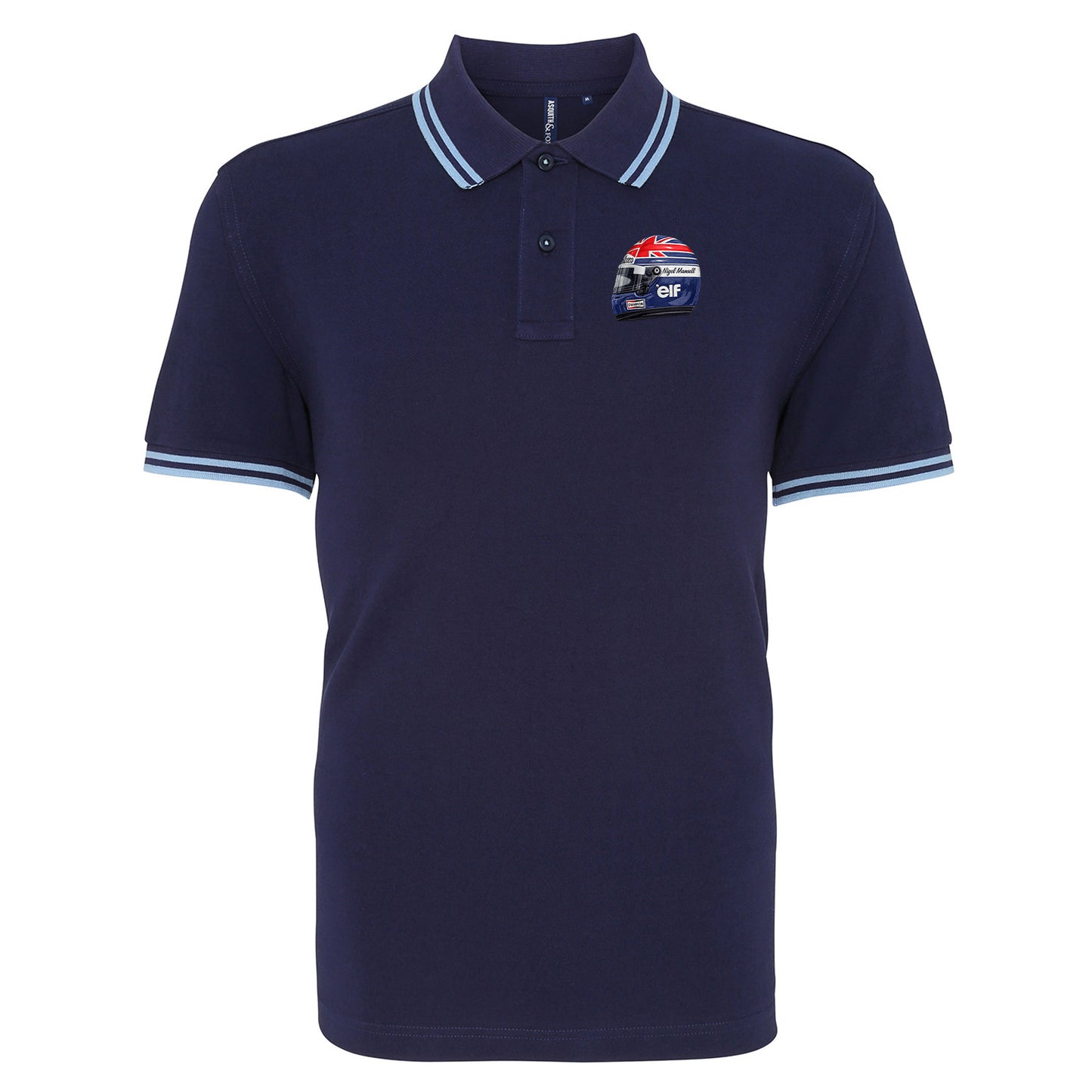 Nigel Mansell World Champion 1992 Tipped Polo Shirt 