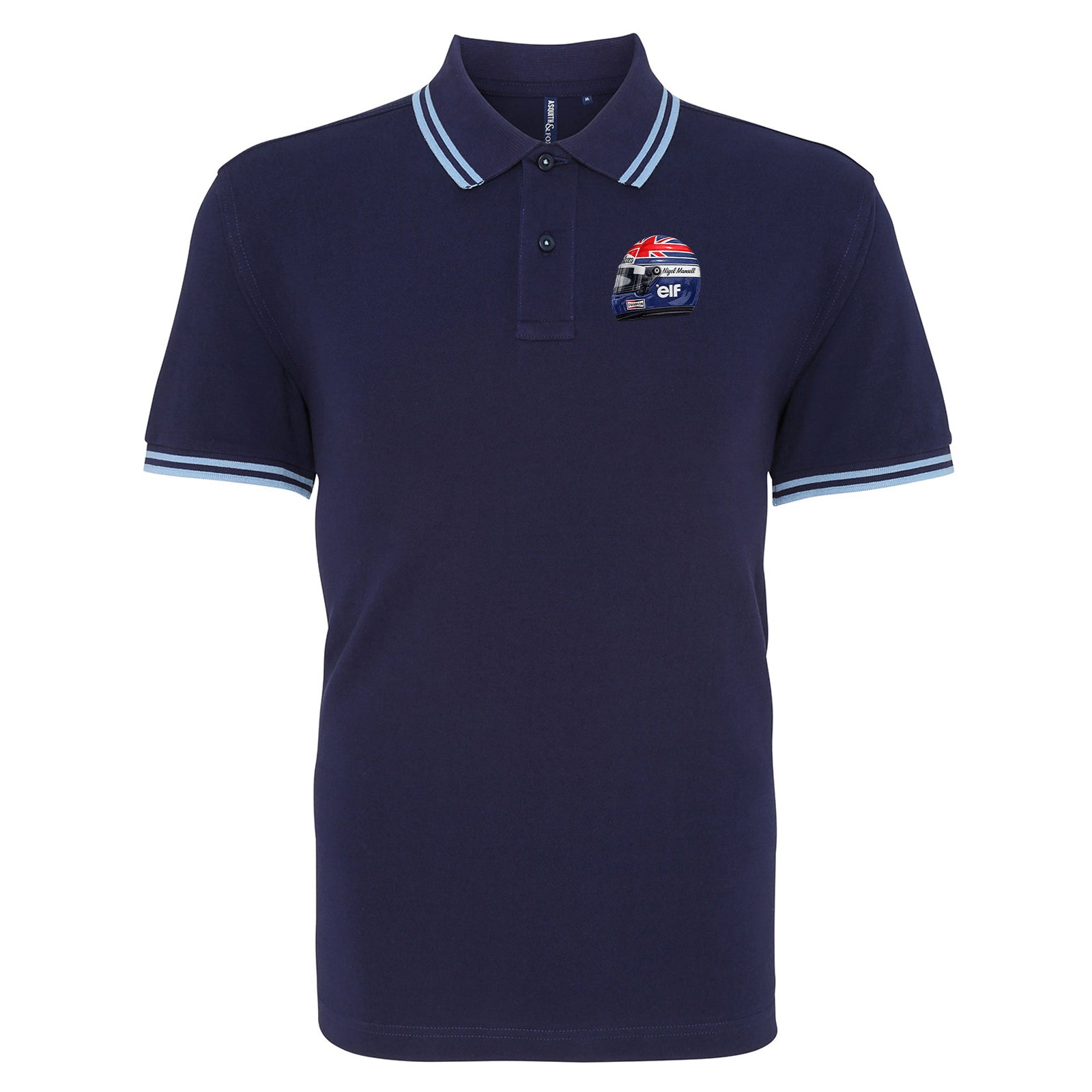 Nigel Mansell World Champion 1992 Tipped Polo Shirt 