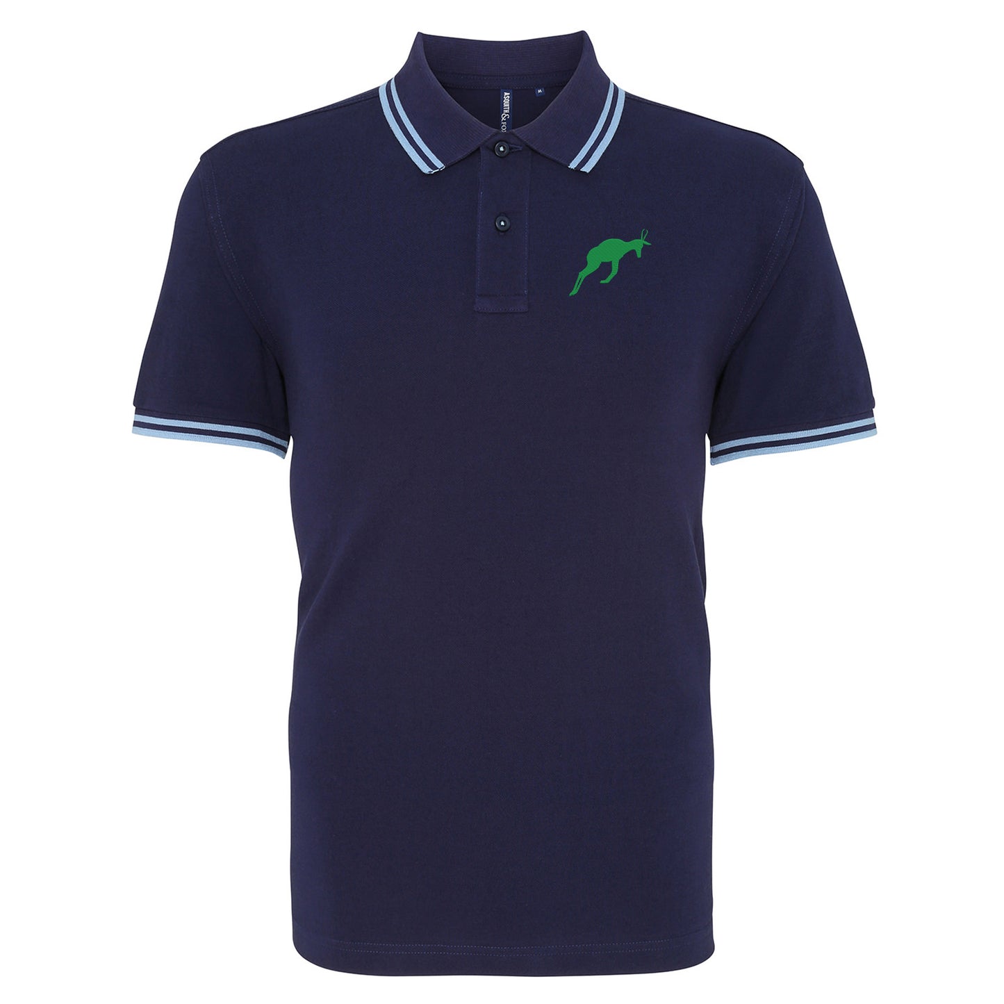 Retro South Africa Rugby 1906 Embroidered Tipped Polo Shirt