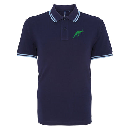 Retro South Africa Rugby 1906 Embroidered Tipped Polo Shirt
