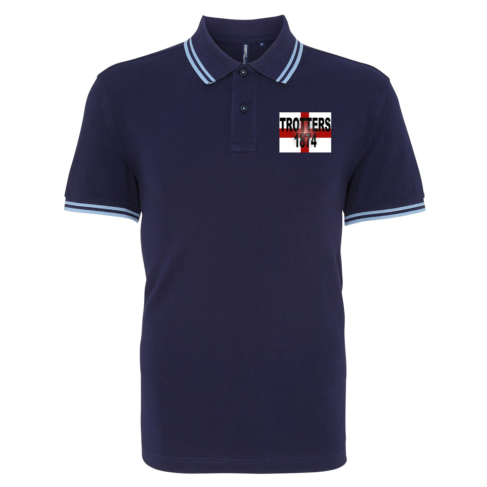 Trotters 1874 England Flag Polo Shirt