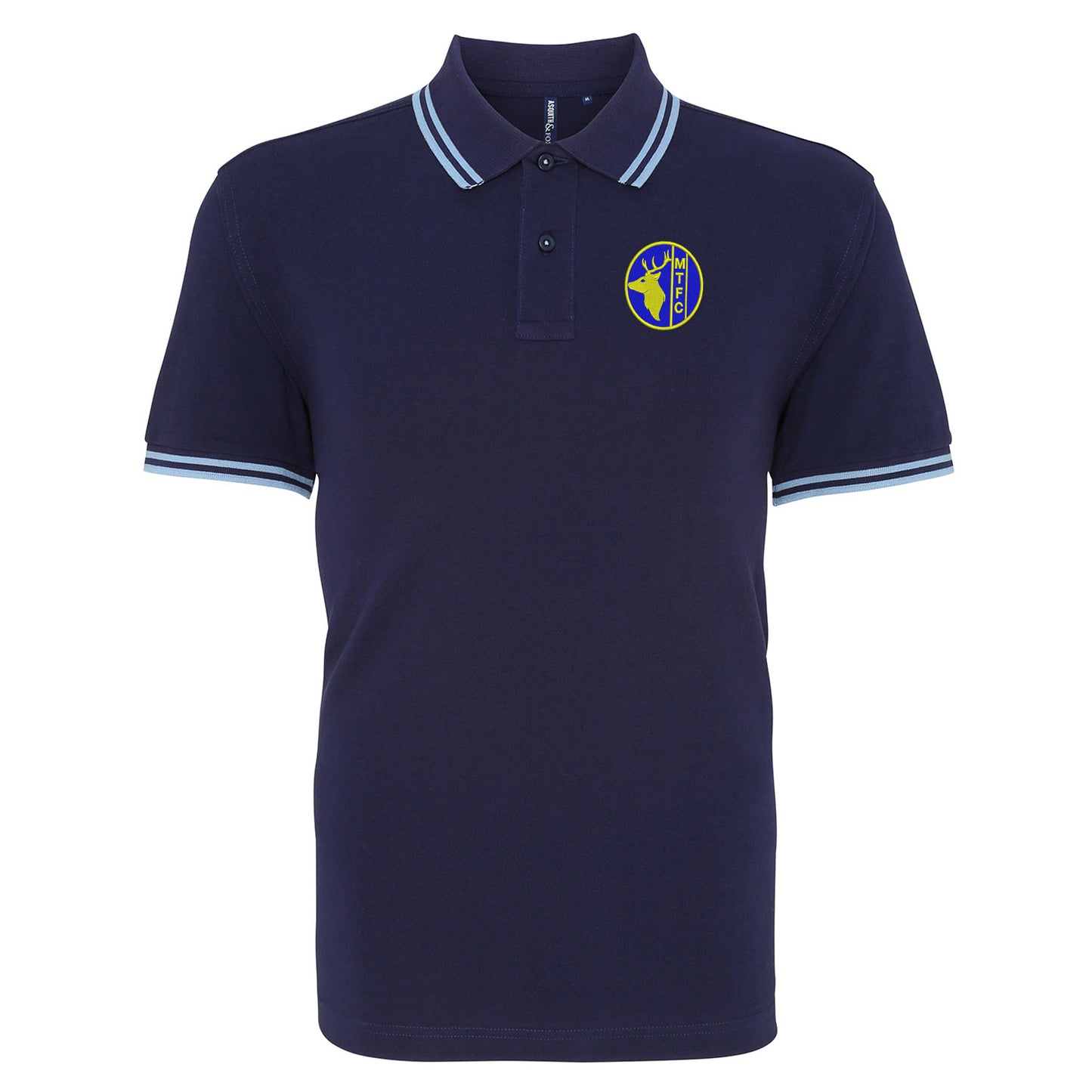 Retro Mansfield 1984 Embroidered Tipped Polo Shirt
