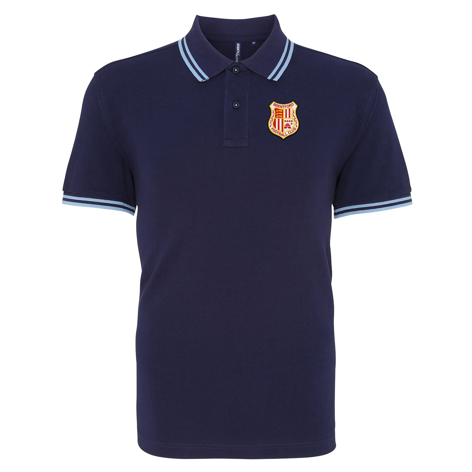 Classic Brentford Football Tipped Polo Shirt
