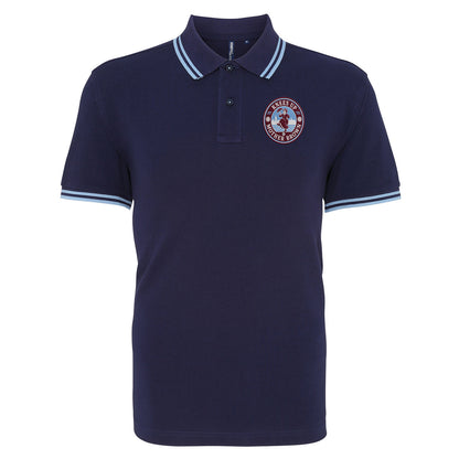 Knees Up Mother Brown West Ham KUMB Tipped Polo Shirt 