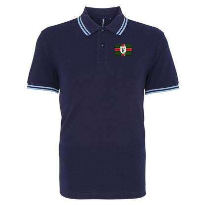 Flag of Nottinghamshire Tipped Polo Shirt