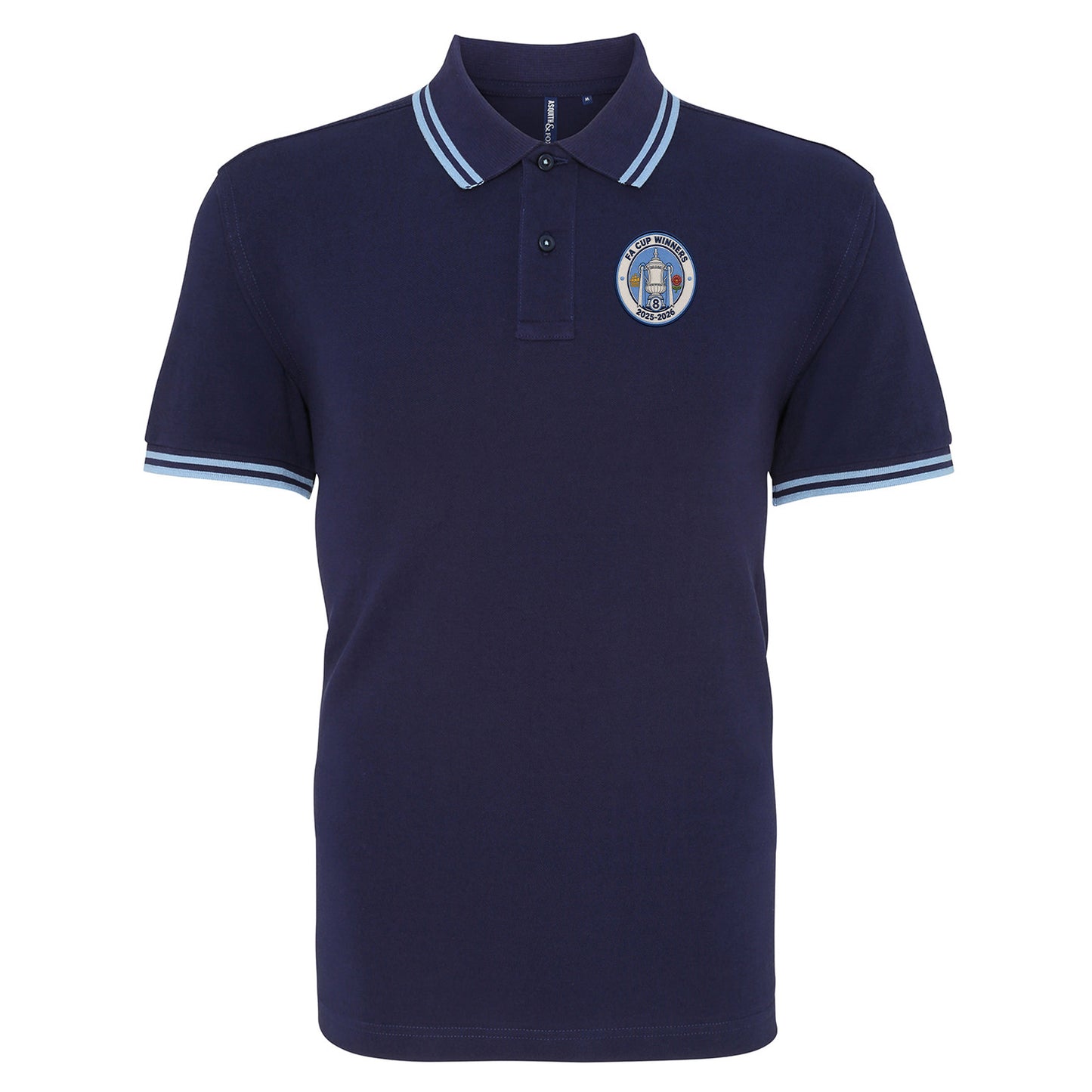 Man City FA Cup Winners 2026 Tipped Polo Shirt