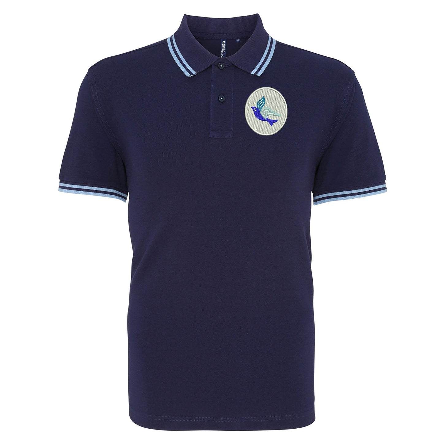 Classic Cardiff City FC Tipped Polo Shirt