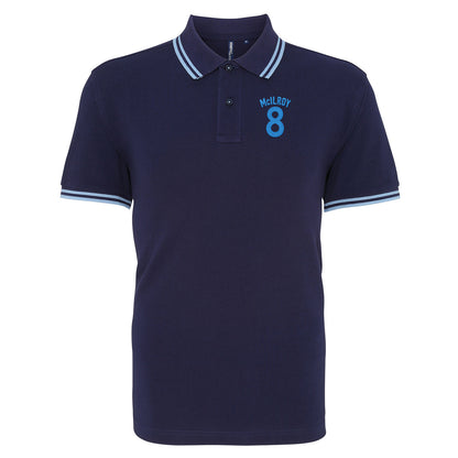 Jimmy McIlroy Burnley Football Tipped Polo Shirt