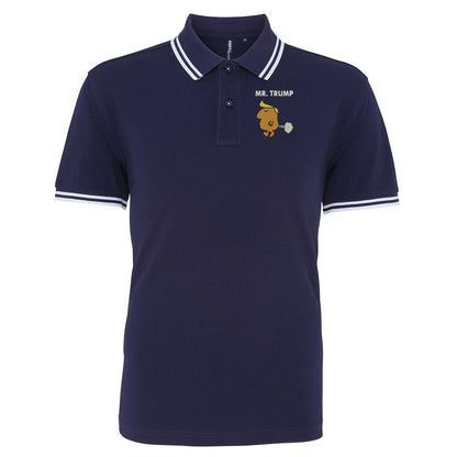 Donald Mr Trump Tipped Polo Shirt