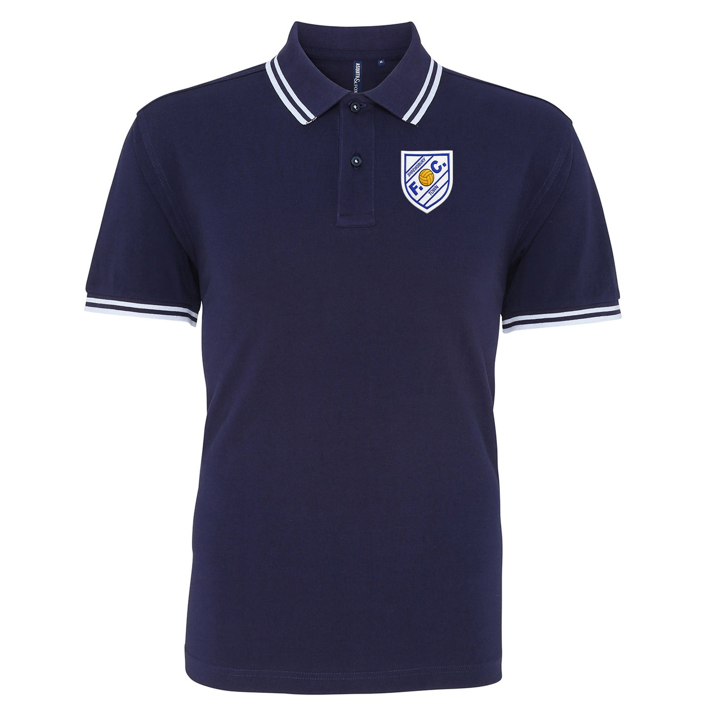 Old School Shrewsbury Town Football Tipped Polo Shirt