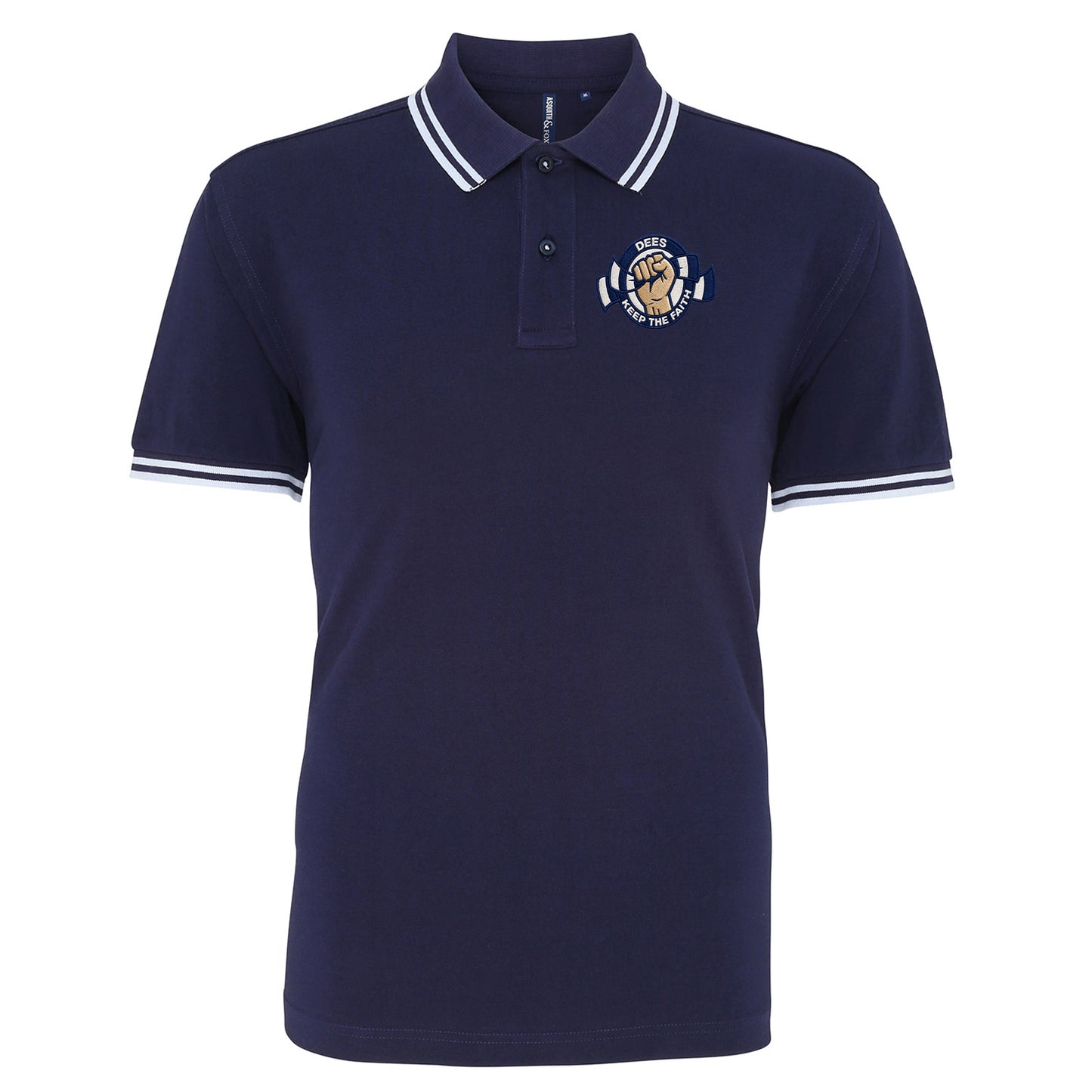 Dundee Dees Football Fans Football Tipped Polo Shirt