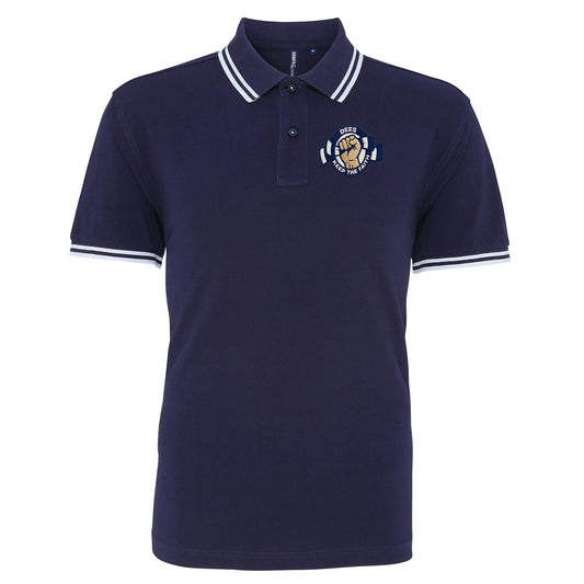 Dundee Dees Football Fans Football Tipped Polo Shirt