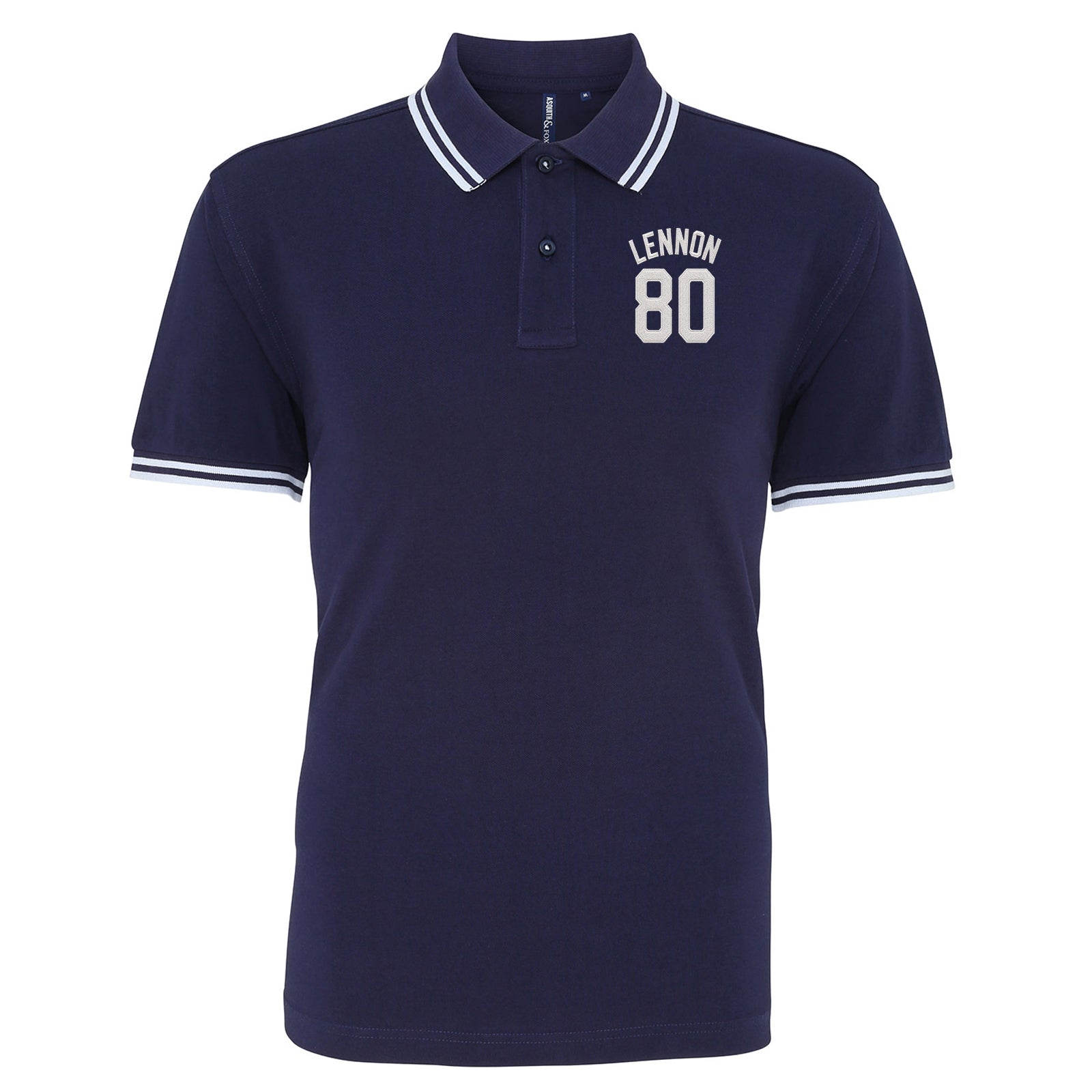 John Lennon Football Tipped Polo Shirt
