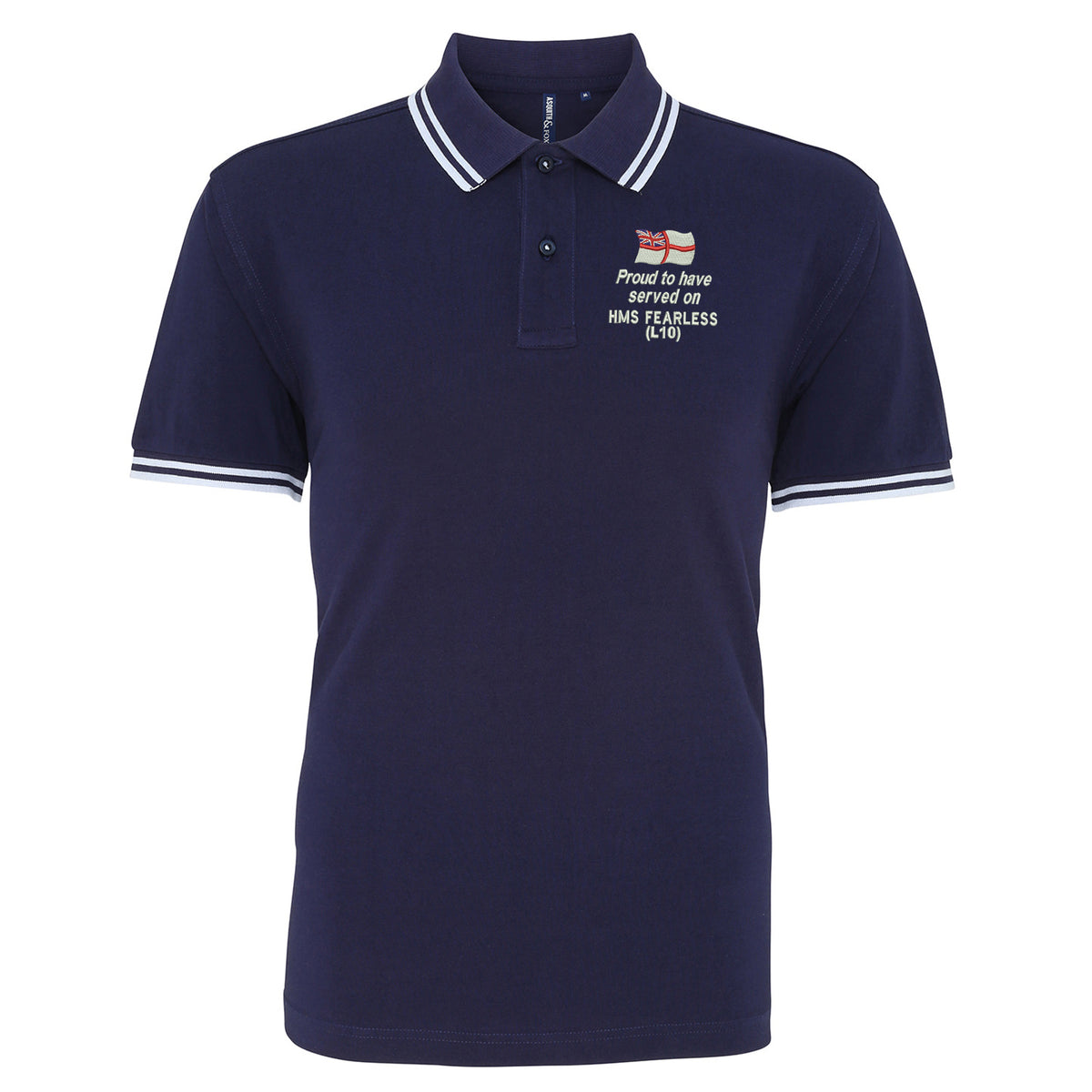 Proud to Have Served on HMS Fearless (L10) Polo Shirt