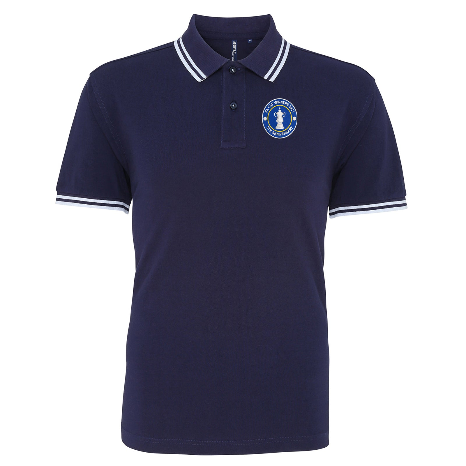 Vintage Leicester City Football Tipped Polo Shirt