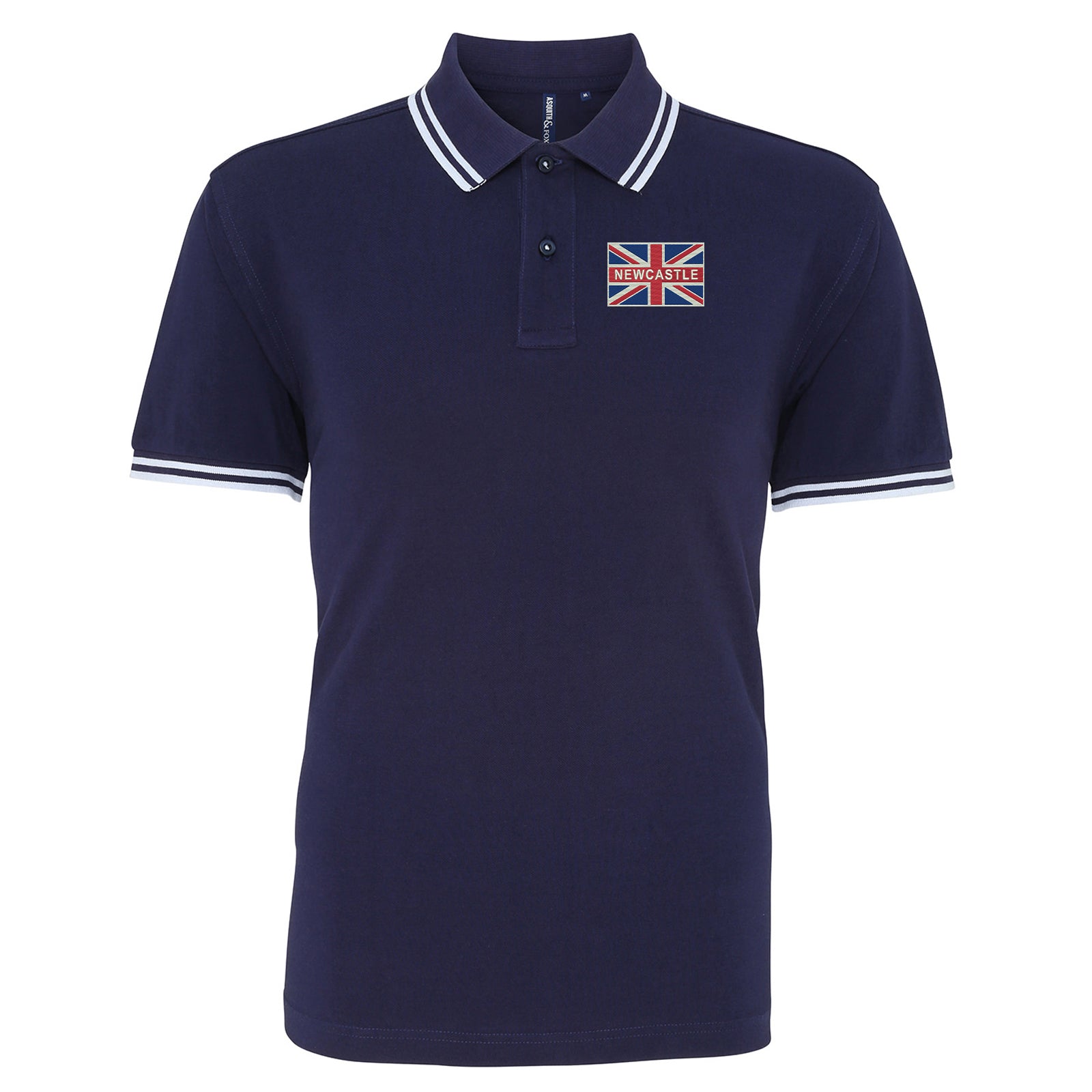Newcastle United Union Jack Tipped Polo Shirt