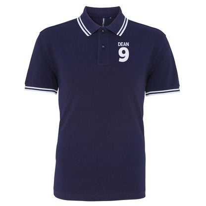 Dixie Dean Everton Football Tipped Polo Shirt