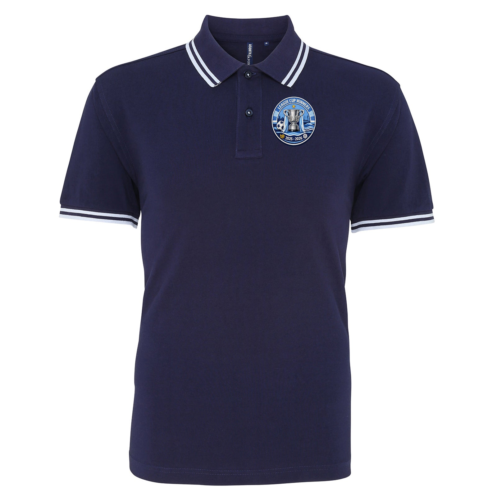 Man City League Cup Winners 2026 Tipped Polo Shirt 