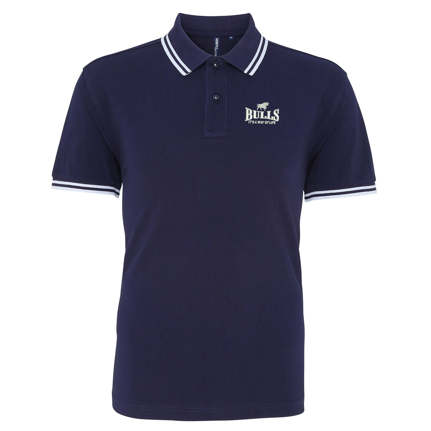 Bulls It's a Way of Life Tipped Polo Shirt