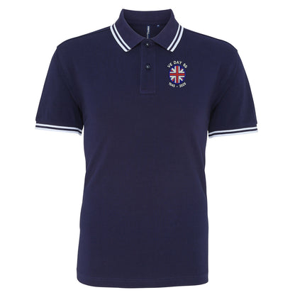 VE Day 80 1945-2025 Tipped Polo Shirt