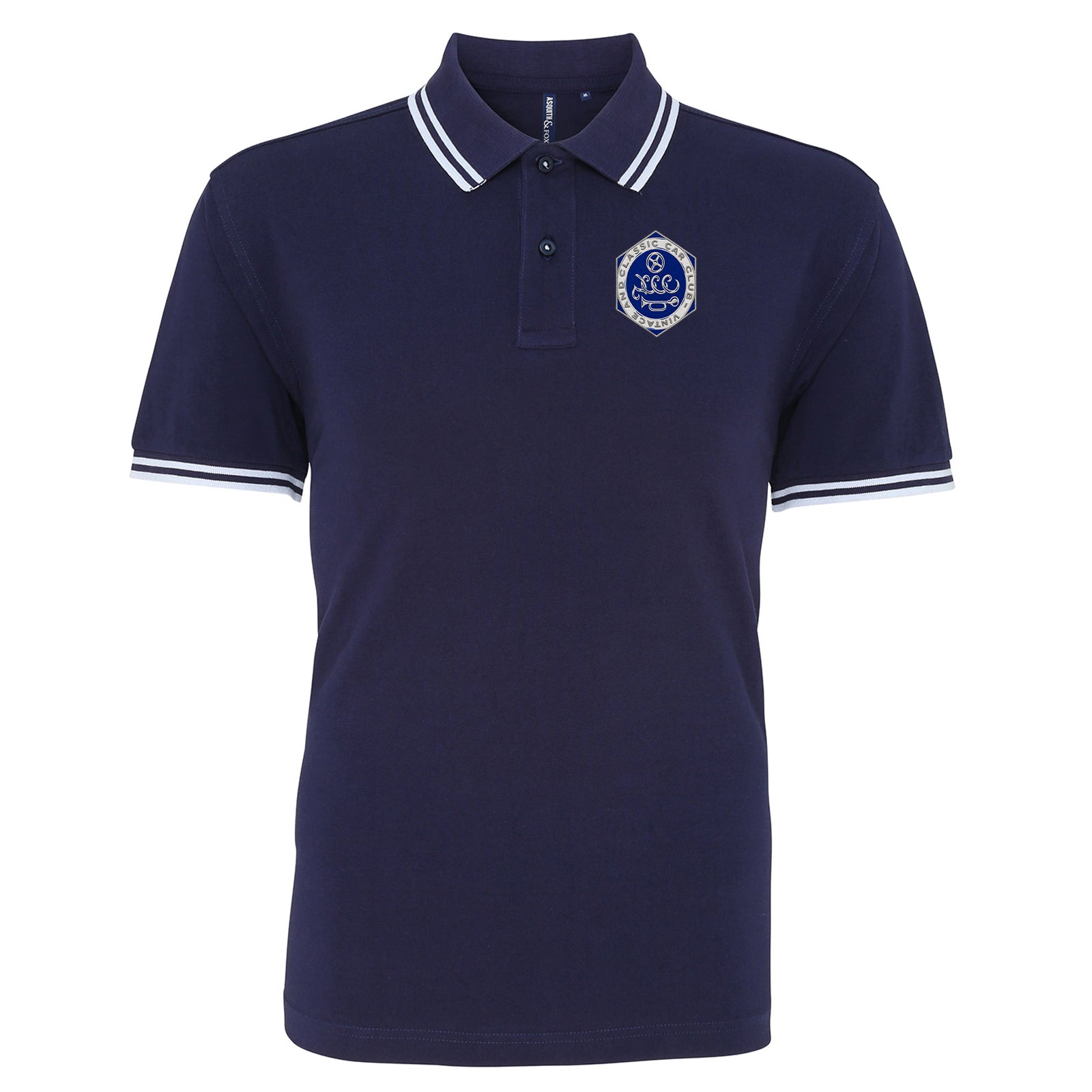 Vintage and Classic Car Club Tipped Polo Shirt