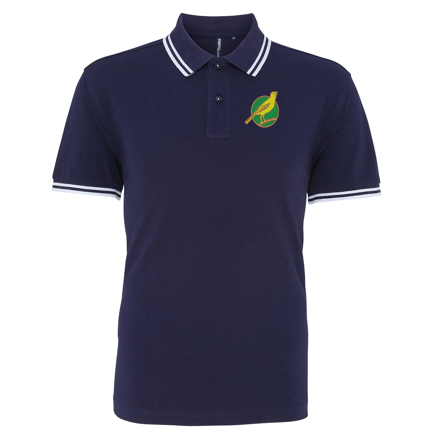 Norwich City FC Football Tipped Polo Shirt