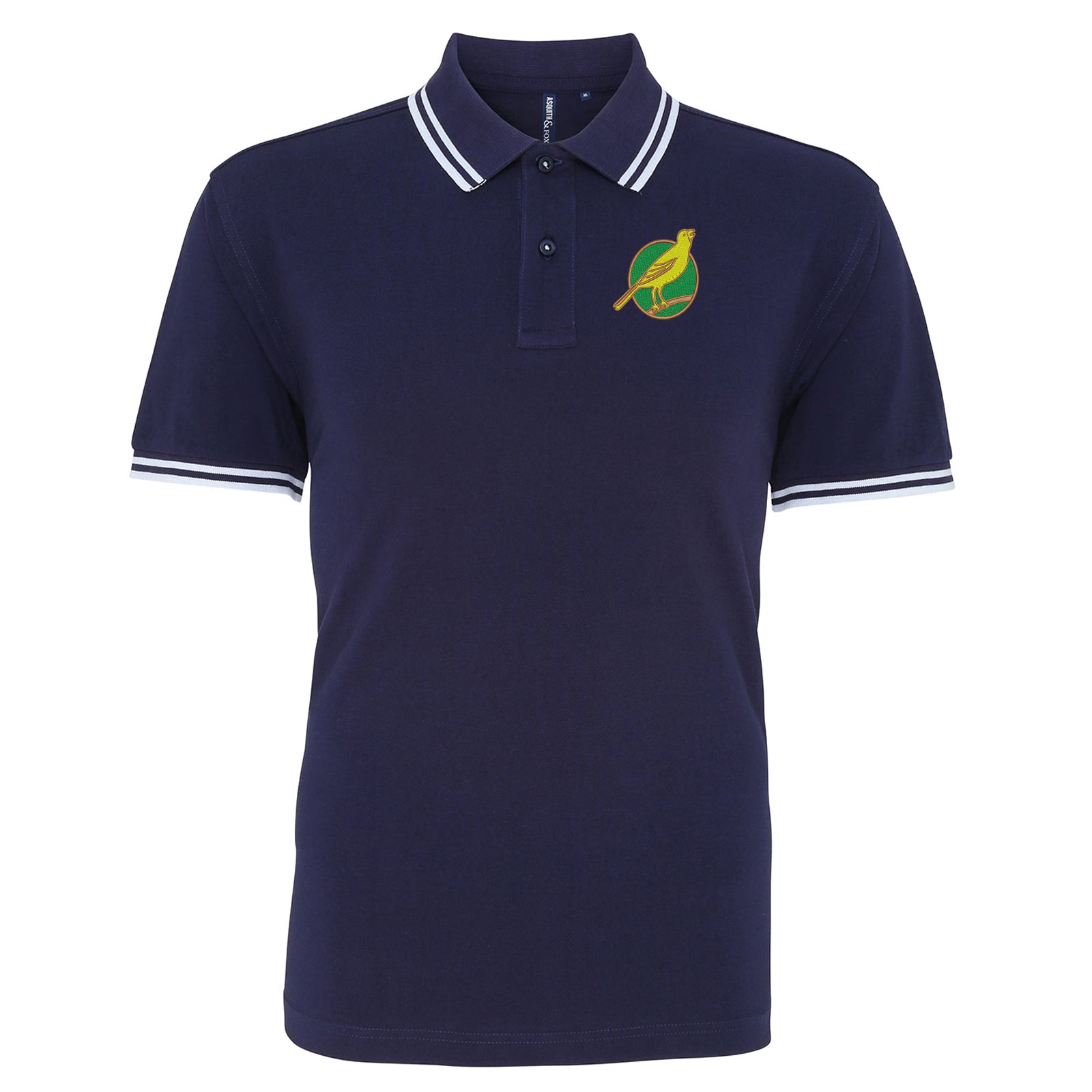 Norwich City FC Football Tipped Polo Shirt