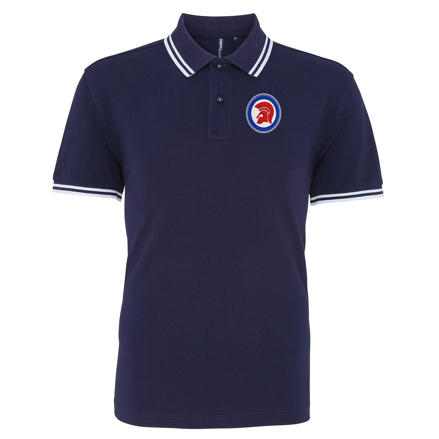 Trojan Helmet Roundel Tipped Polo Shirt