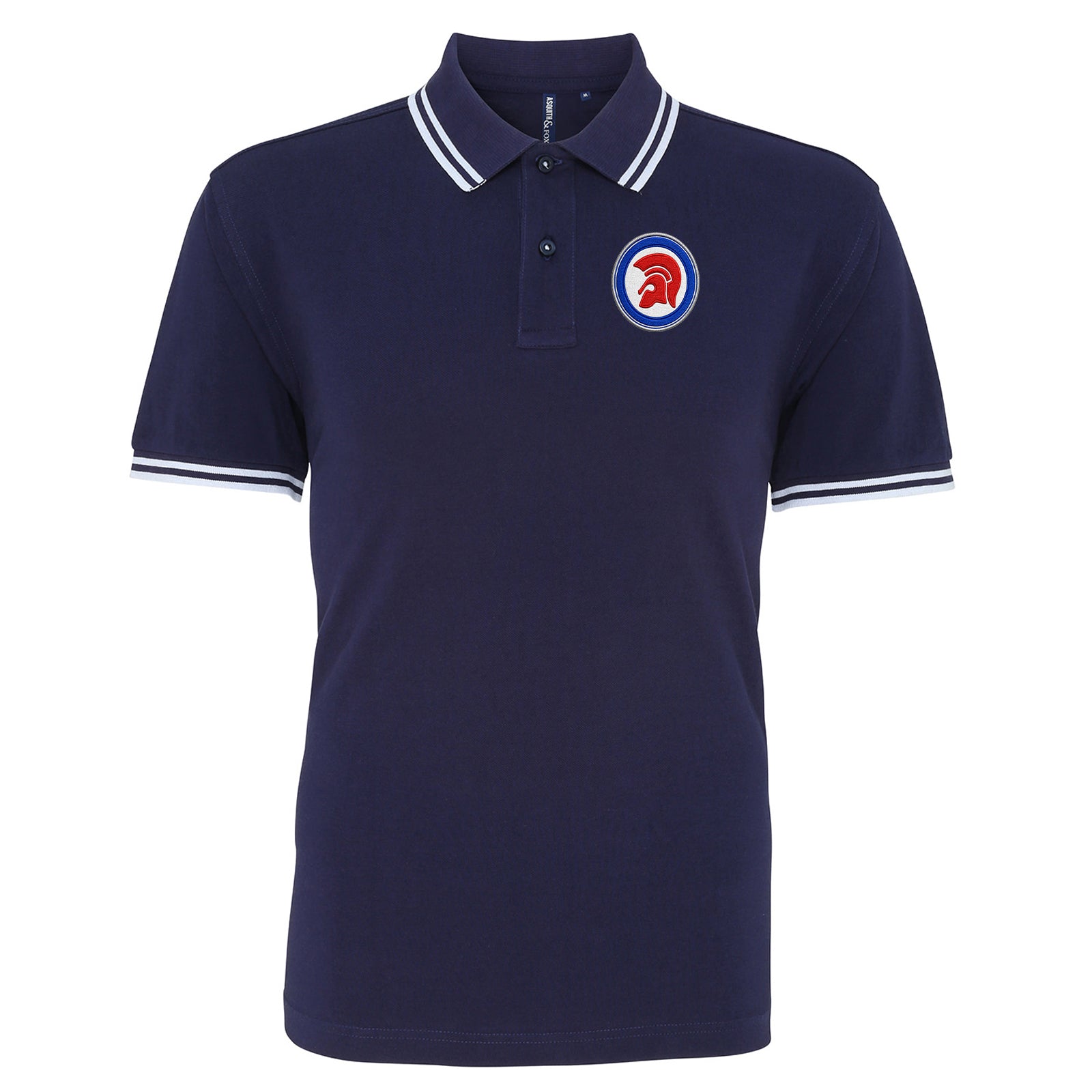 Trojan Helmet Roundel Tipped Polo Shirt