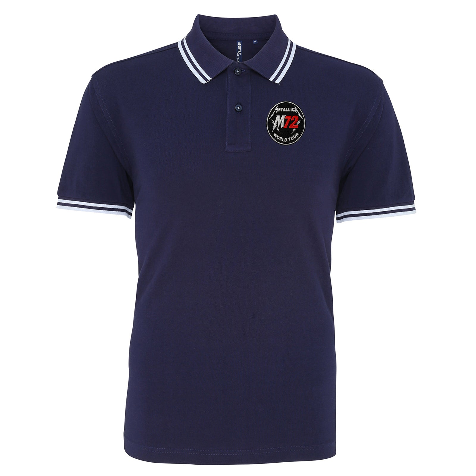 Metallica M72 World Tour Tipped Polo Shirt