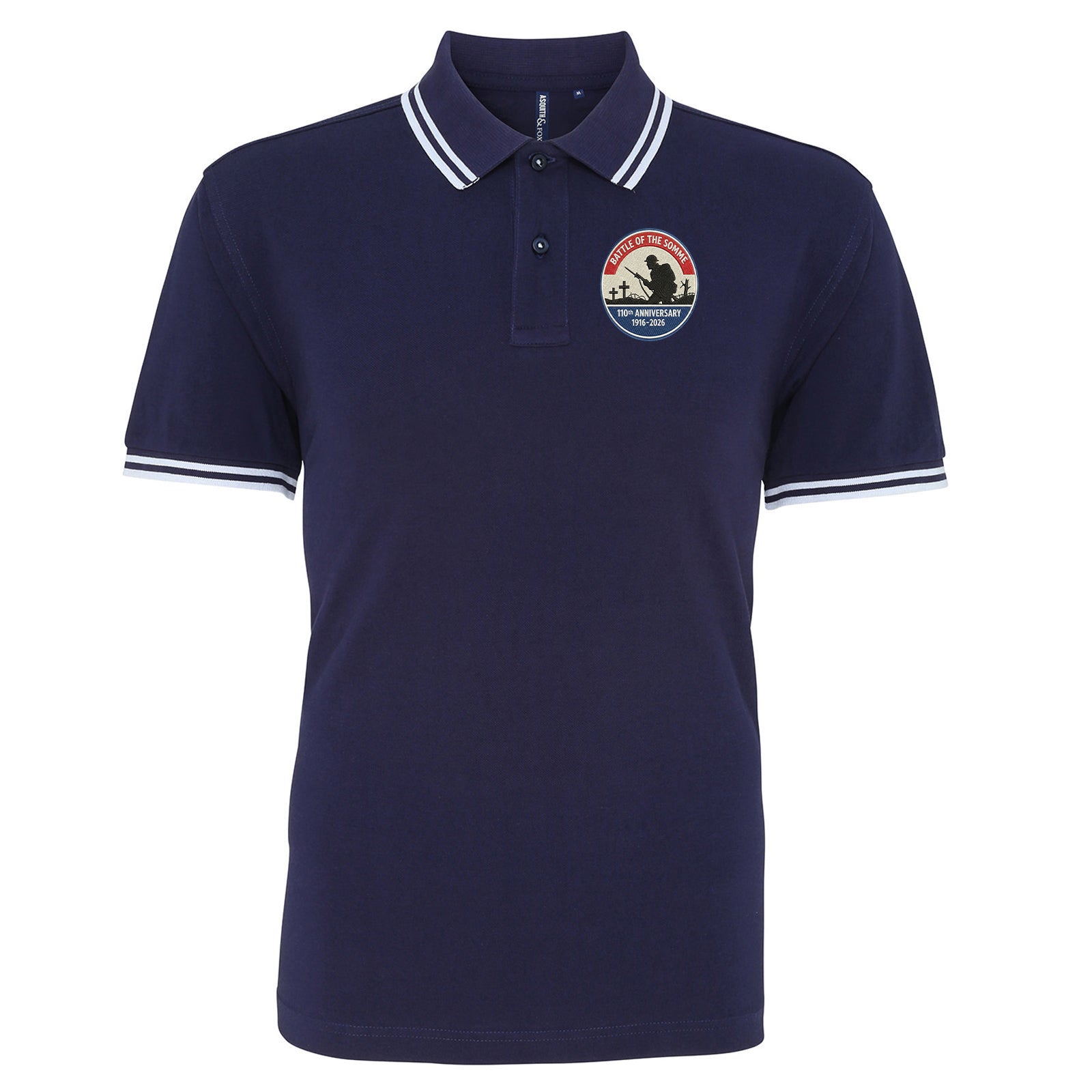 Battle of The Somme 110th Anniversary Tipped Polo Shirt