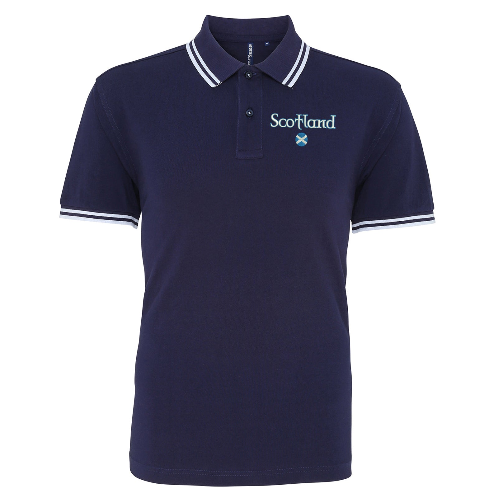 Scotland Circle Flag Polo Shirt