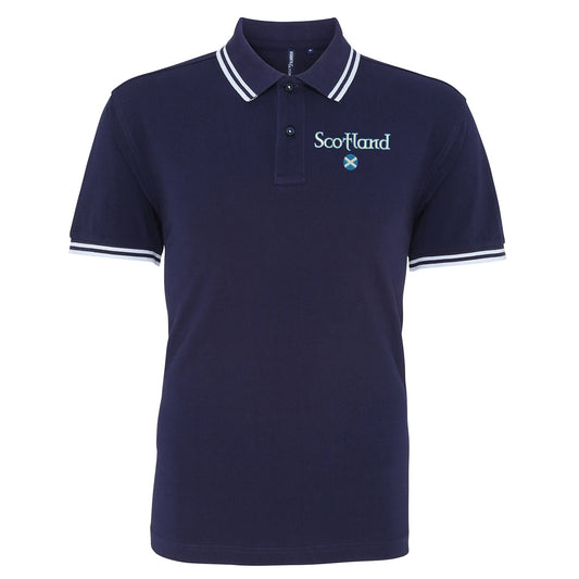 Scotland Circle Flag Polo Shirt
