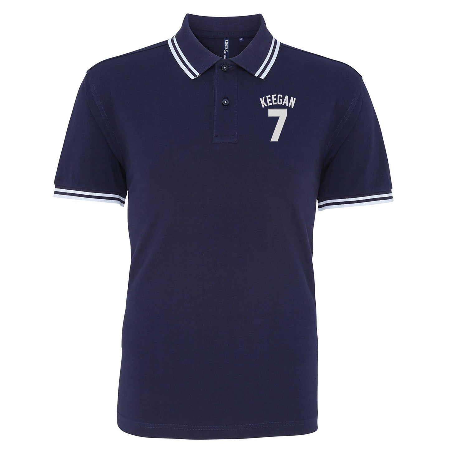 Kevin Keegan Football Tipped Polo Shirt 