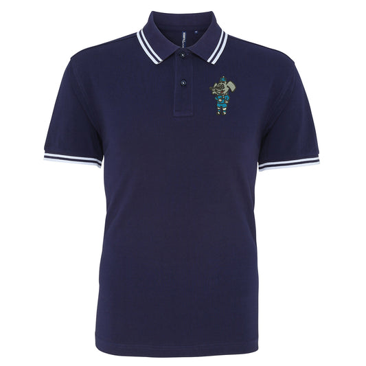 Retro Coventry 1974 Embroidered Tipped Polo Shirt