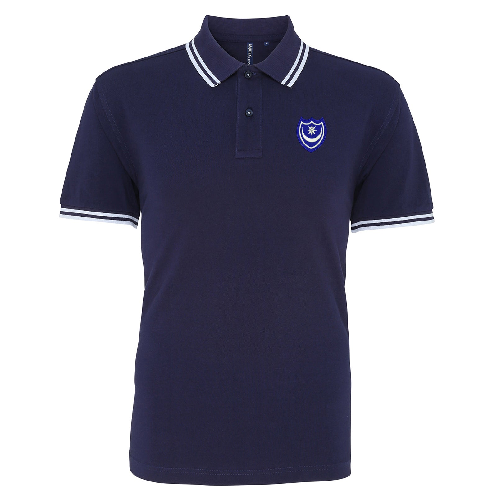 Portsmouth 1967 Embroidered Tipped Polo Shirt